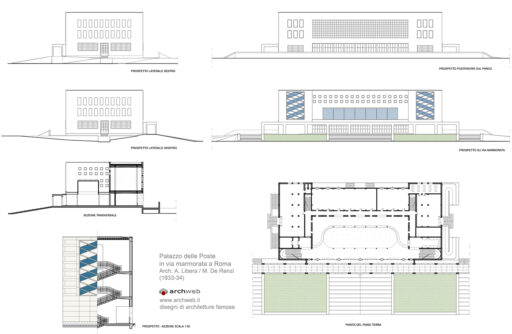 Palazzo delle Poste all'Aventino dwg