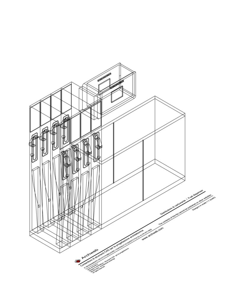 Distributore carburante 3D 02 dwg