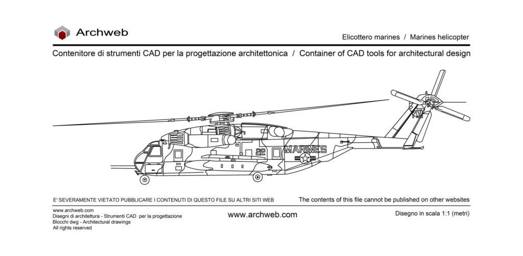 Marines helicopter dwg