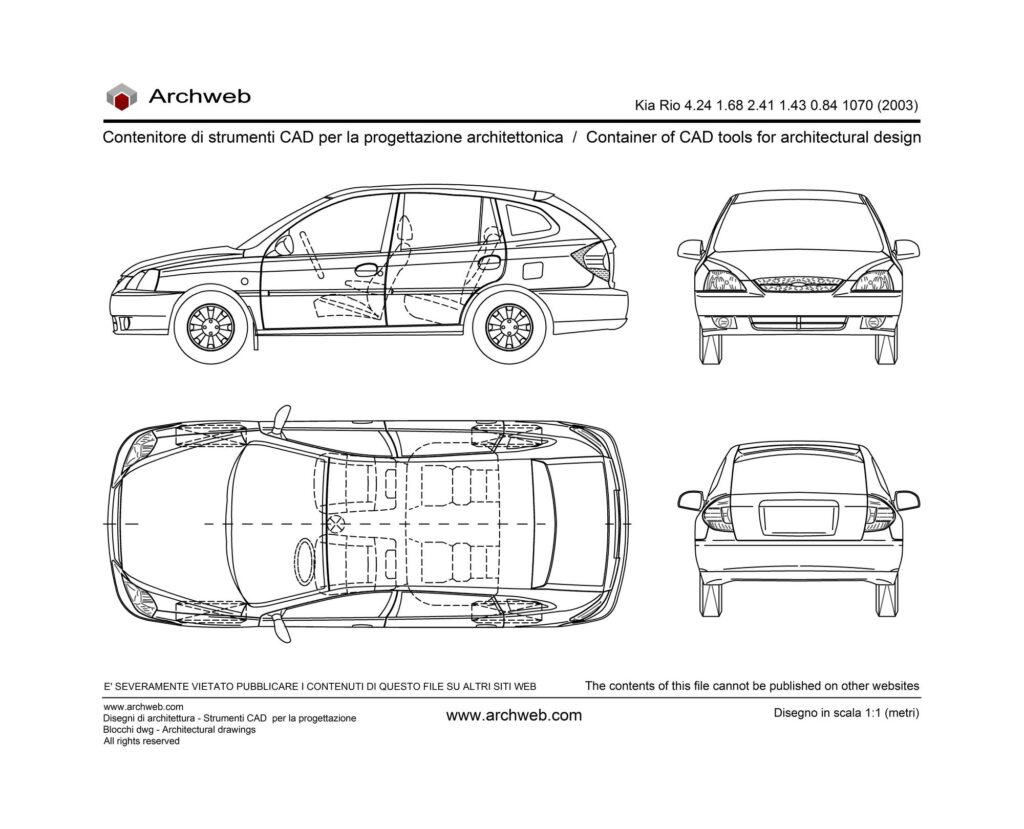 Kia Rio 2003 dwg