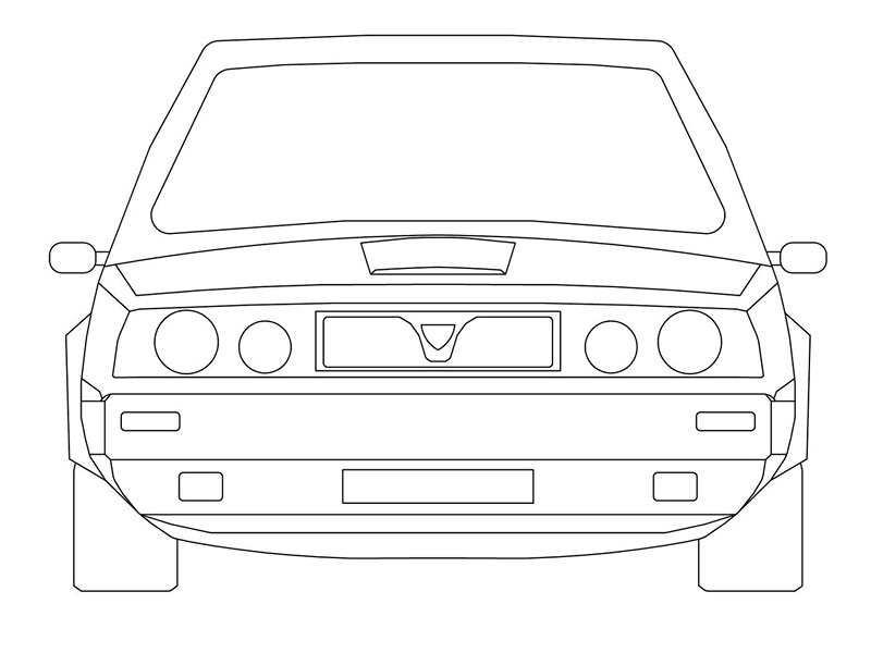 Lancia Delta dwg