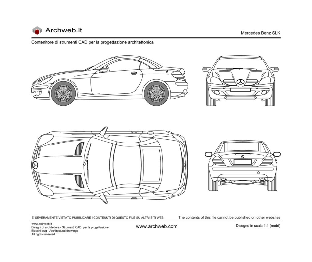 Mercedes Benz SLK dwg