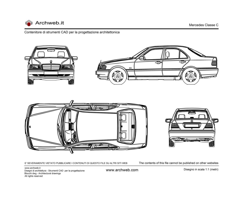 Mercedes Classe C dwg