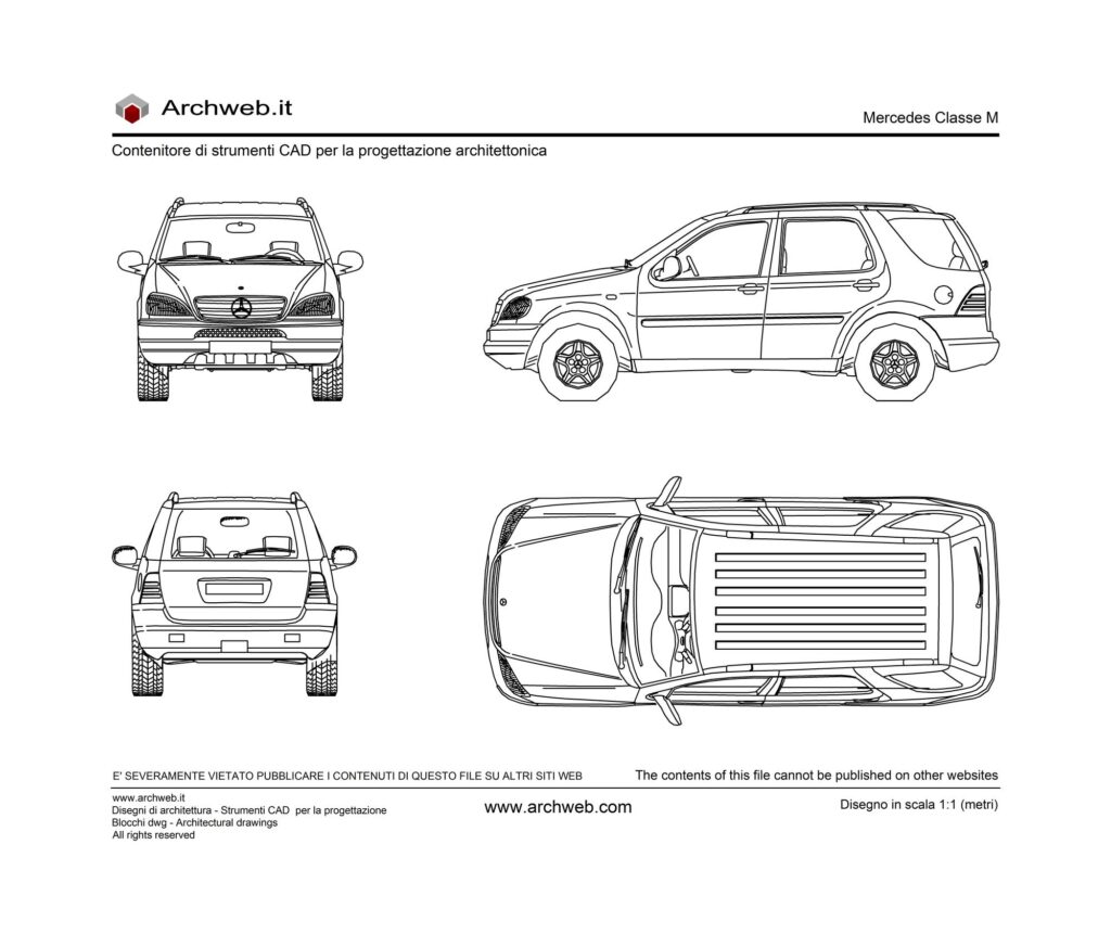 Mercedes Classe M dwg