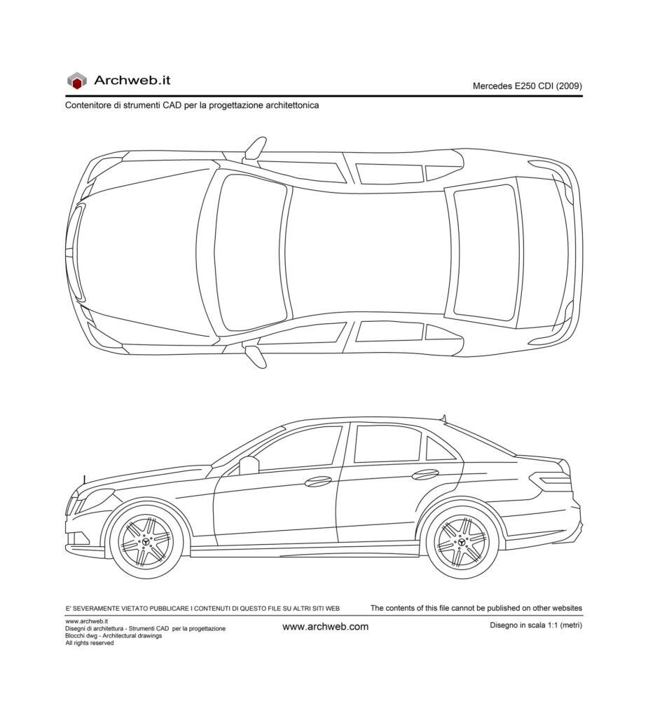 Mercedes E250 CDI dwg