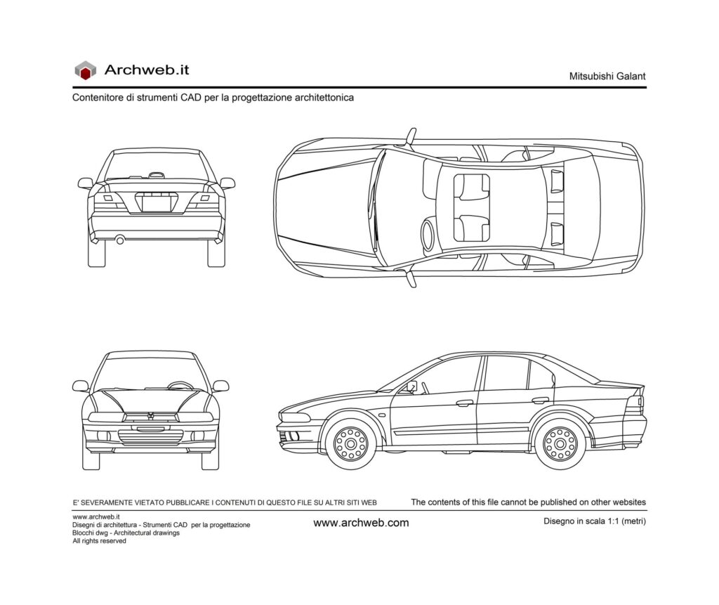 Mitsubishi Galant dwg