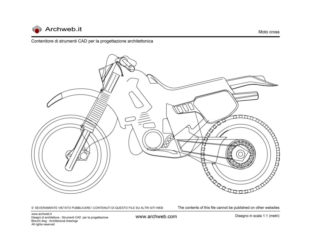 Moto cross dwg