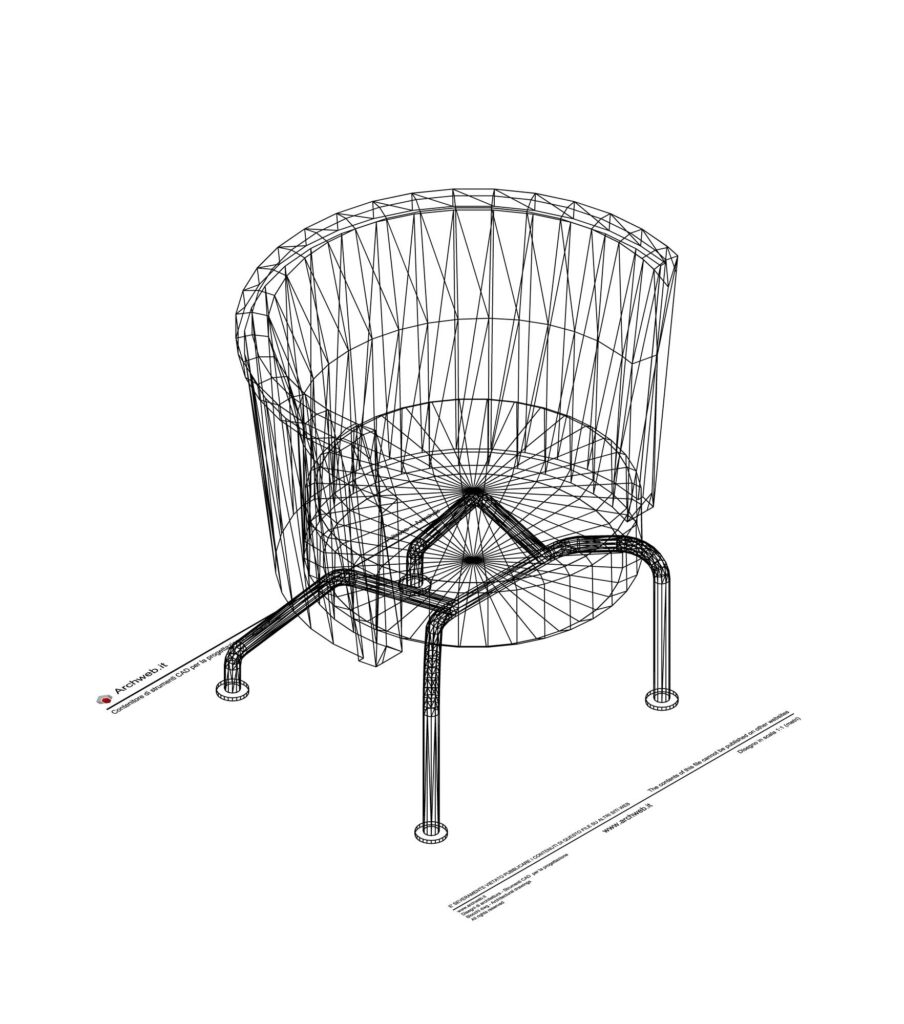 3d armchair dwg