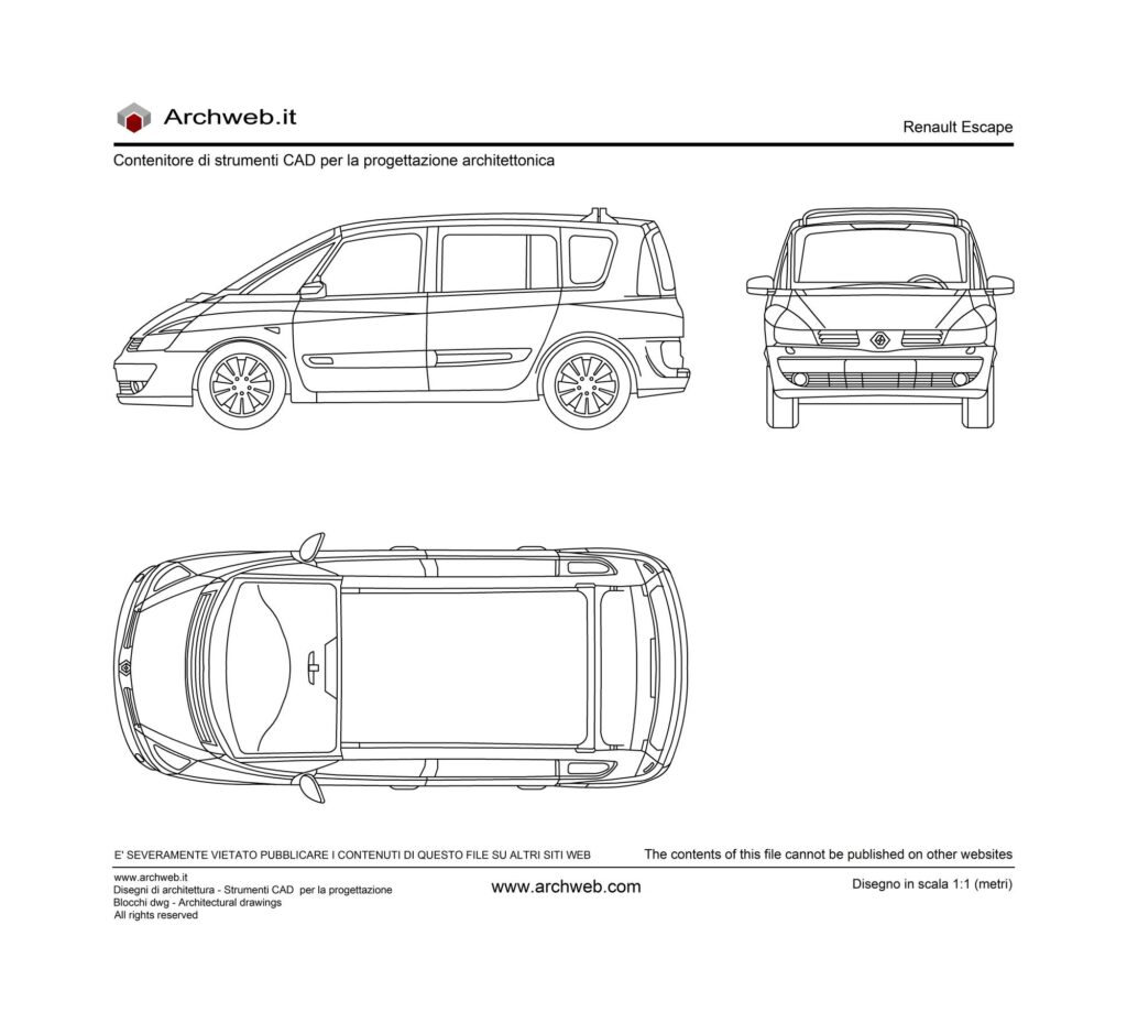 Renault Escape dwg