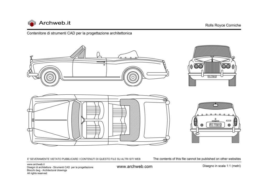 Rolls Royce Corniche dwg