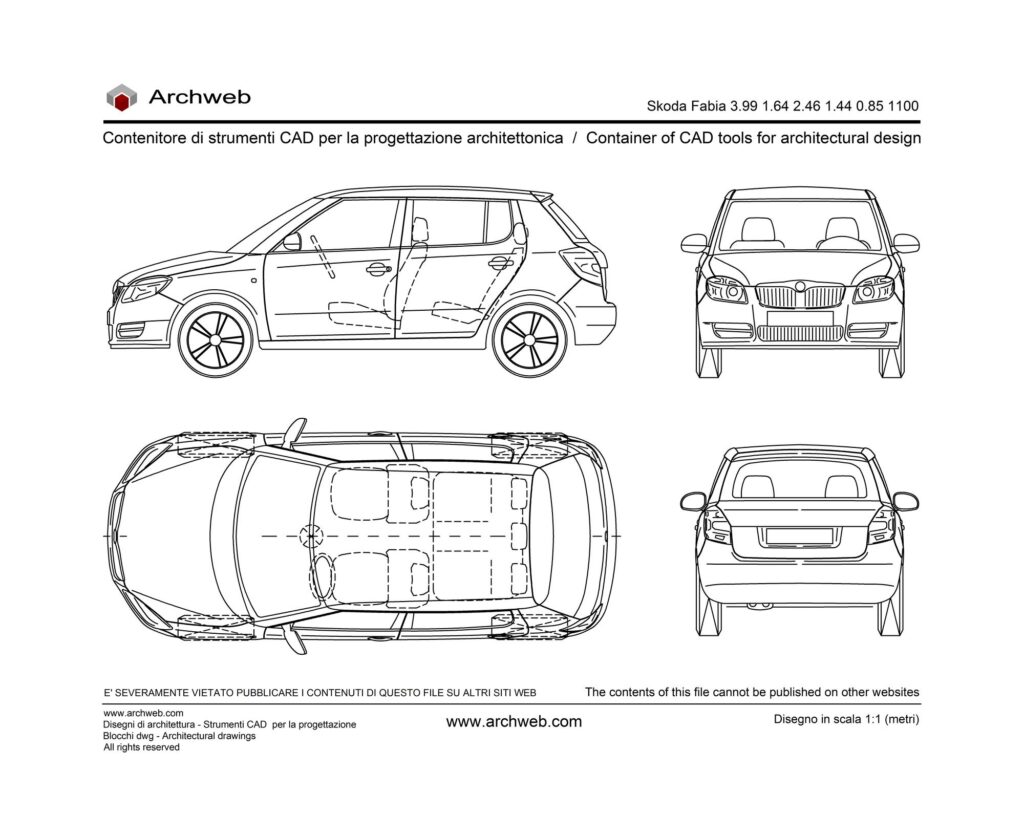 Skoda Fabia 1100 dwg