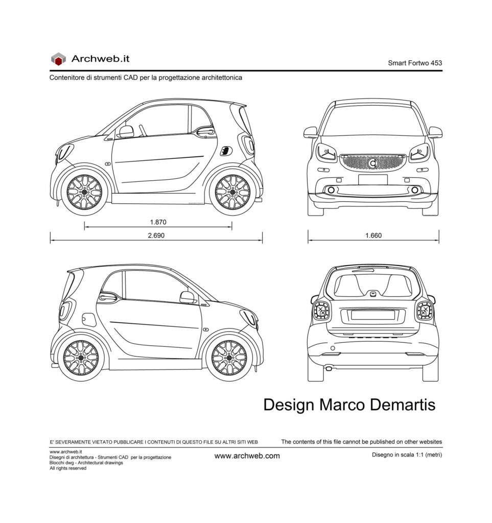 Smart Fortwo 453 dwg