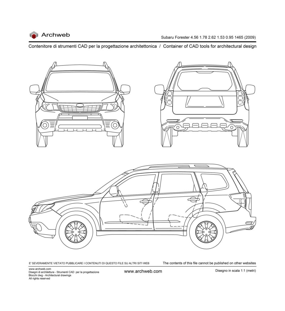 Subaru Forester 2009 dwg