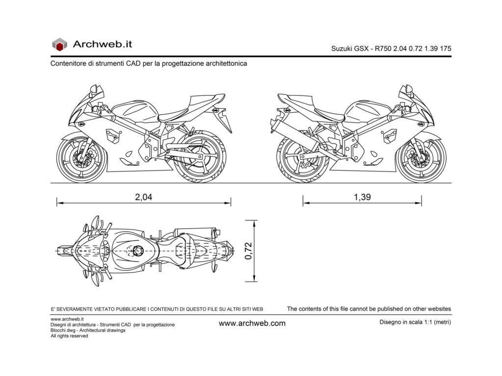 Suzuki GSX R750 dwg