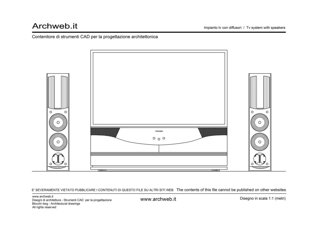 TV with speakers 02 dwg