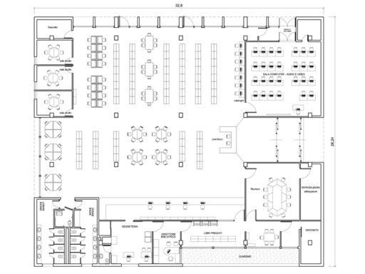 Library 07 dwg plan