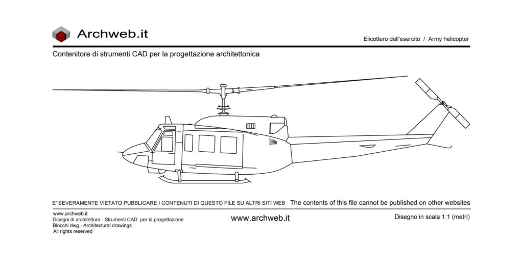 Elicottero esercito dwg