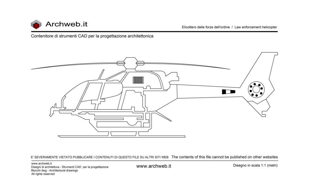Elicottero polizia dwg