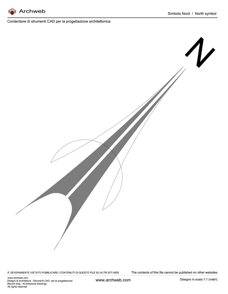 North symbol 47 dwg - Scale drawing - Archweb