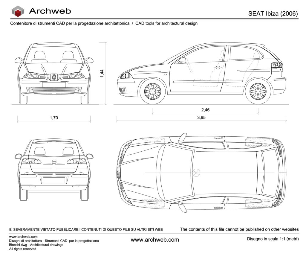 Seat Ibiza 2006 dwg Archweb