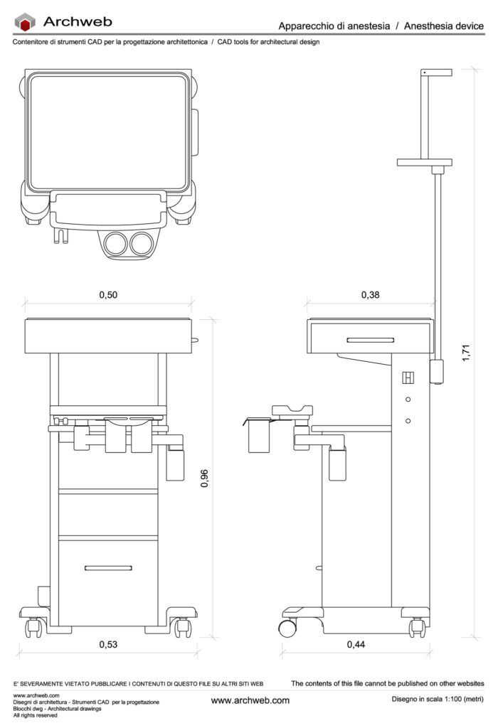 Anesthesia device dwg Archweb