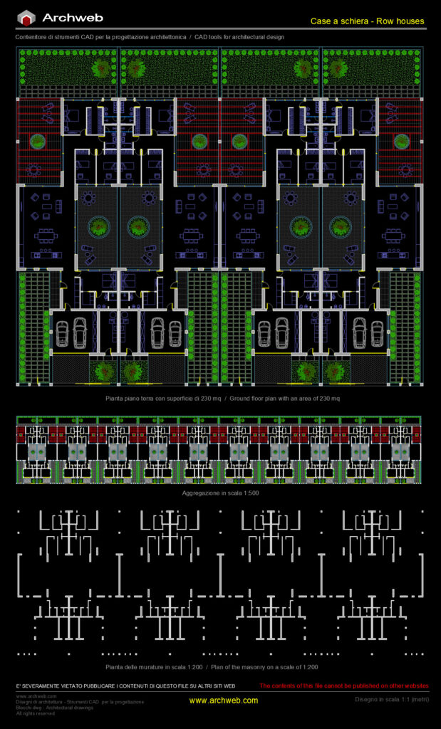 Row houses 39 cad Archweb