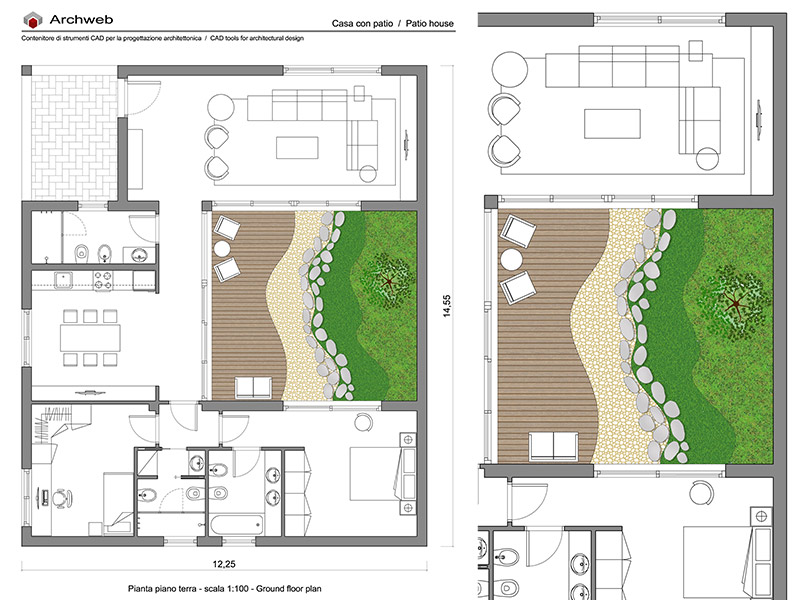 Patio house 27 dwg preview Archweb