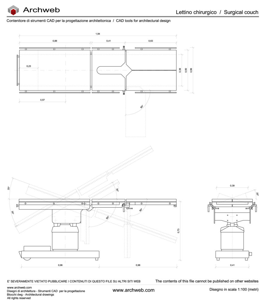 Surgical couch 01 dwg Archweb