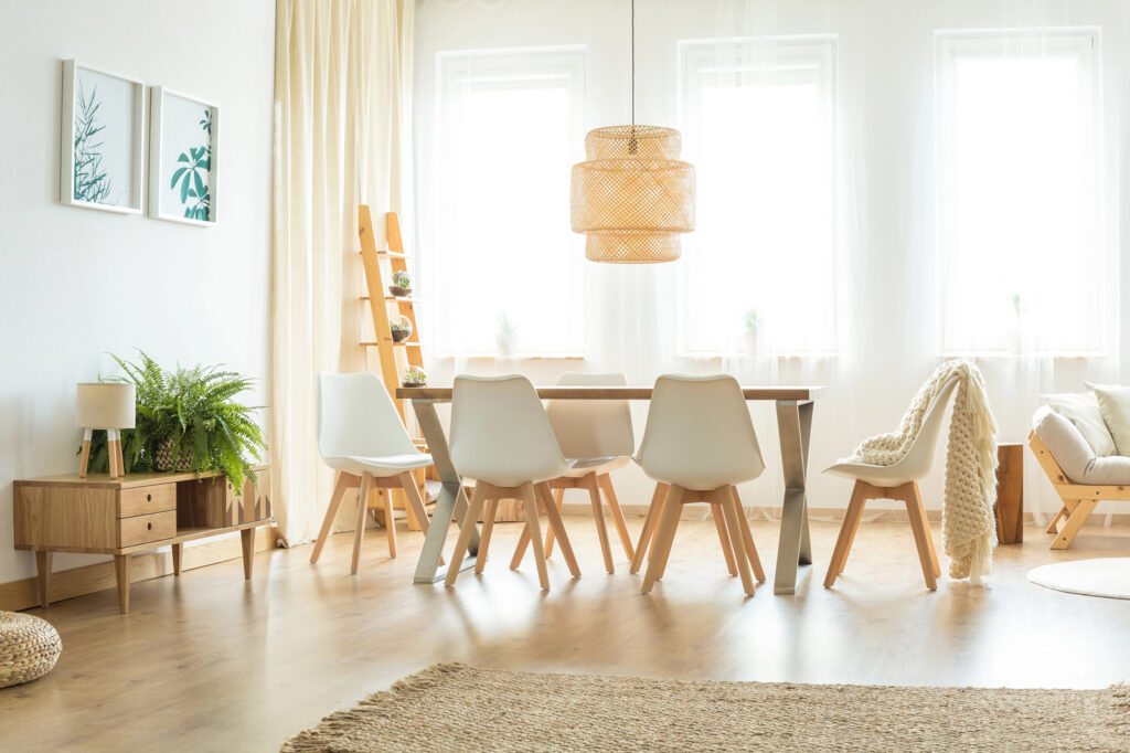 Designing for families, example dining room