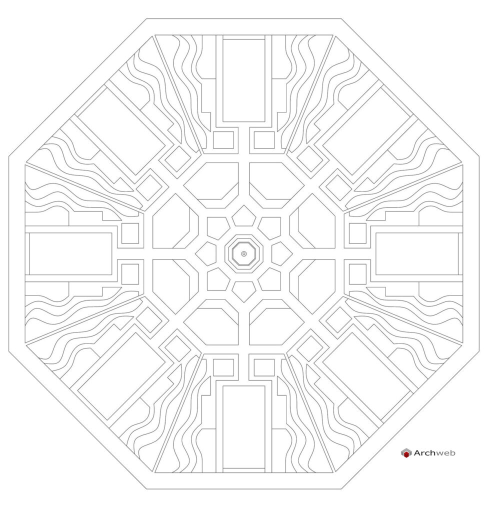 Public garden 09 dwg layout structure Archweb