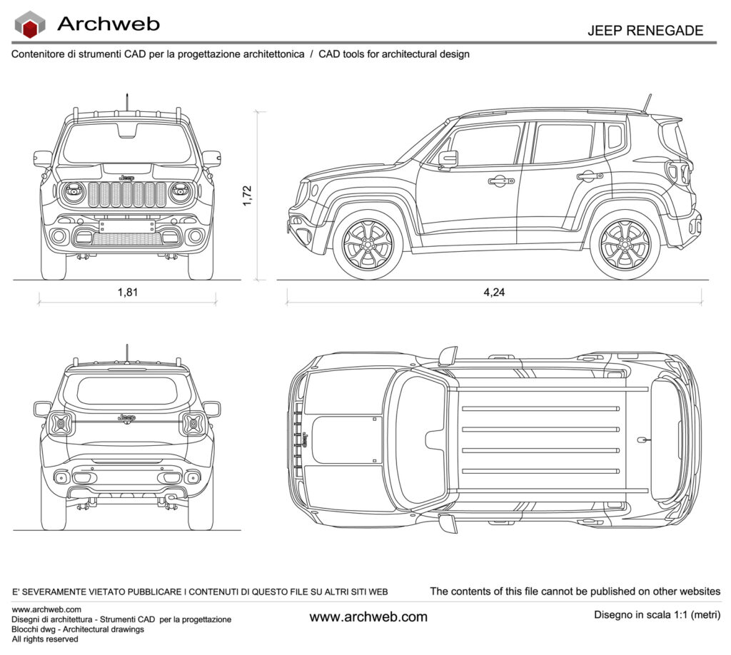 Jeep Renegade dwg Archweb