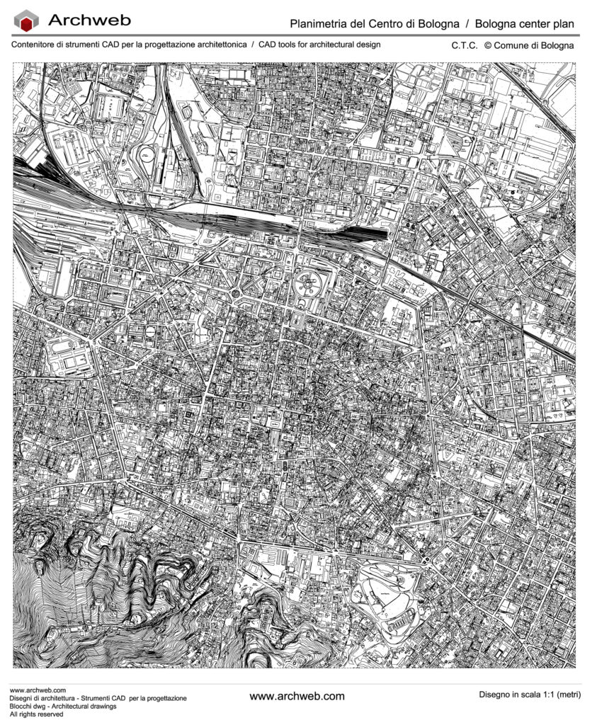 Bologna center plan dwg Archweb