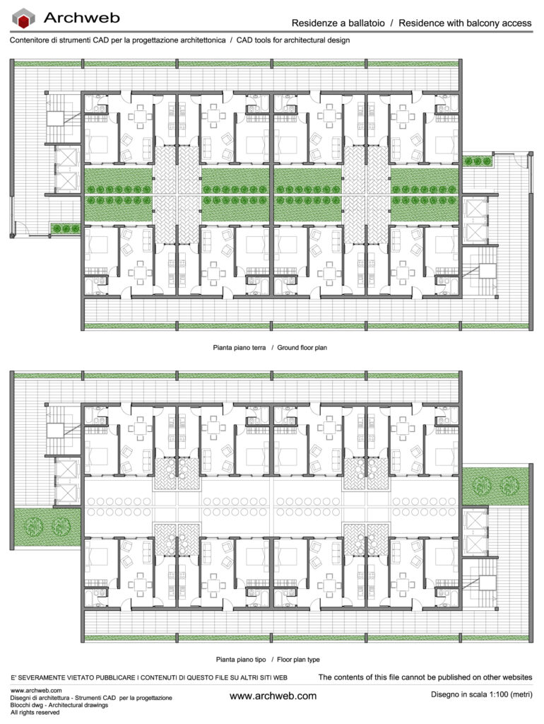 Residence with balcony access 05 dwg Archweb