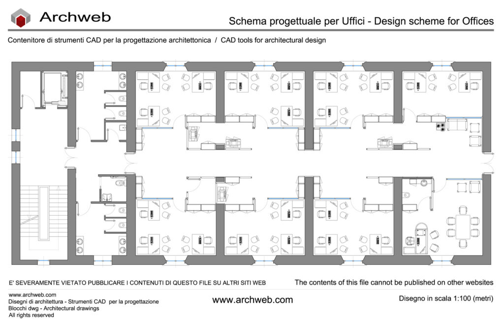 Schema ufficio 27 dwg Archweb