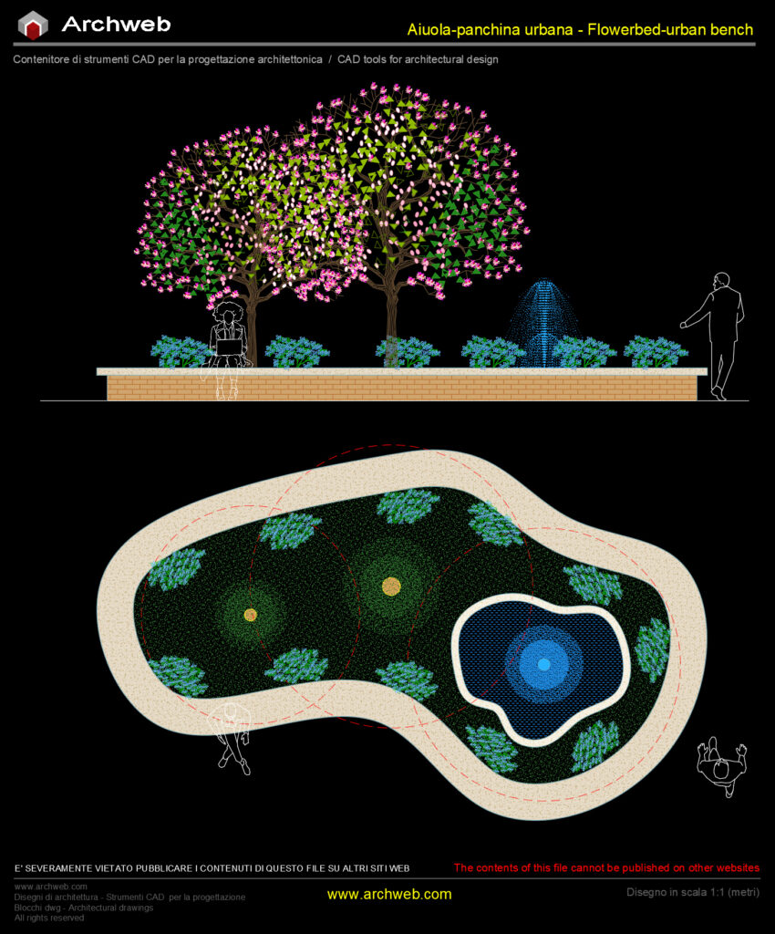 Aiuola urbana 01 cad Archweb