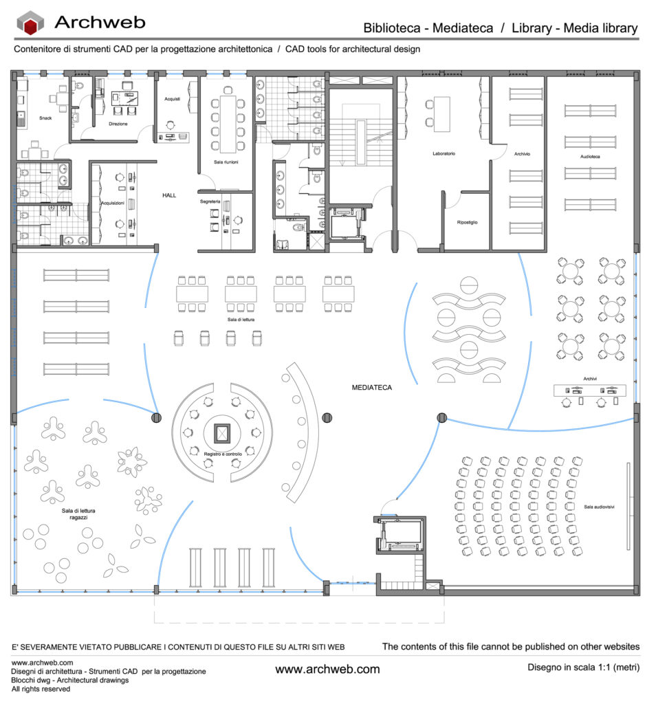 Library-Media Library 01 dwg Archweb