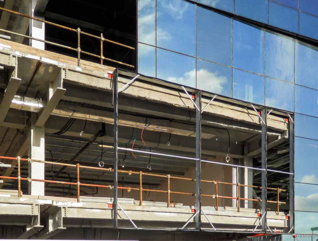 Curtain wall photos installation