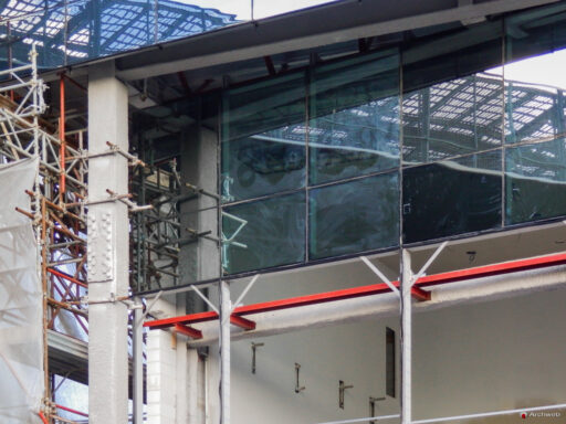 Curtain wall photos installation