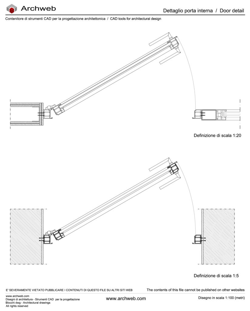 Dettaglio porta interni 02 dwg Archweb