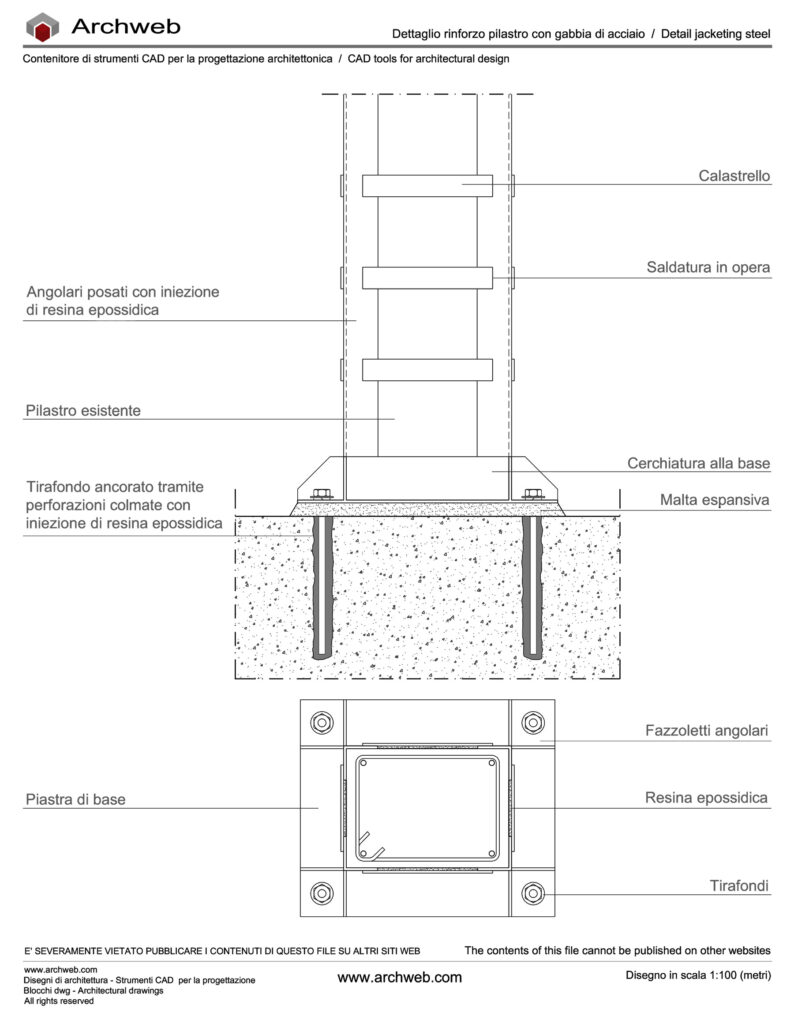 Steel jacketing detail 01 dwg Archweb