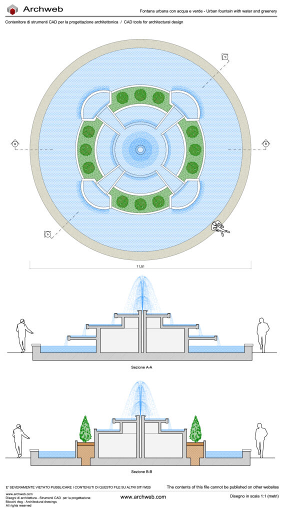 Urban fountain 09 dwg Archweb