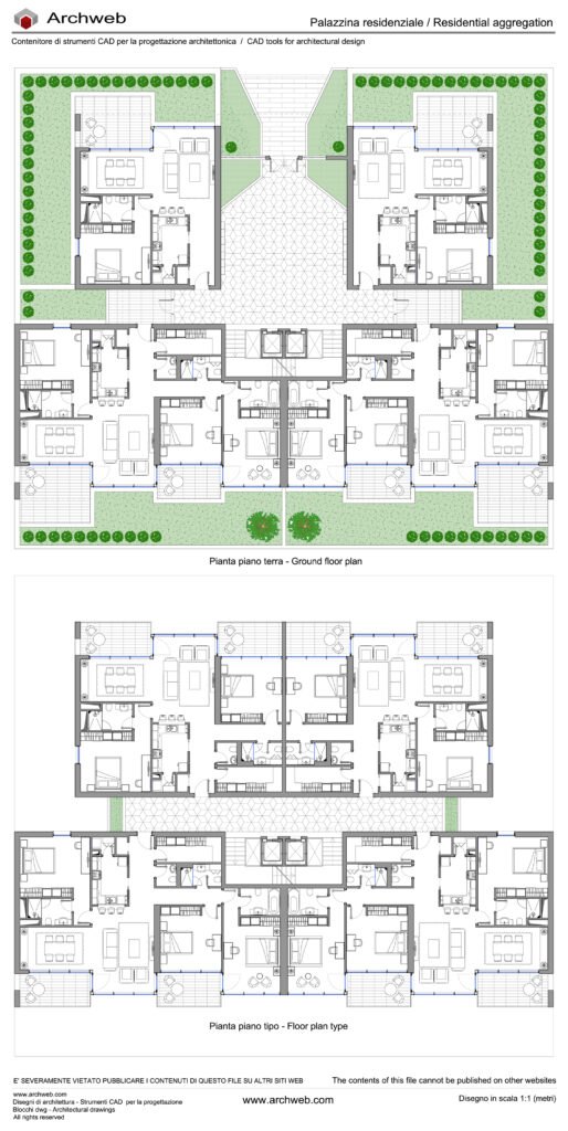 Palazzina residenziale 08 dwg Archweb