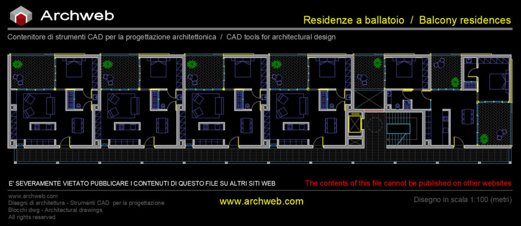 Residence with balcony access 06 CAD Archweb