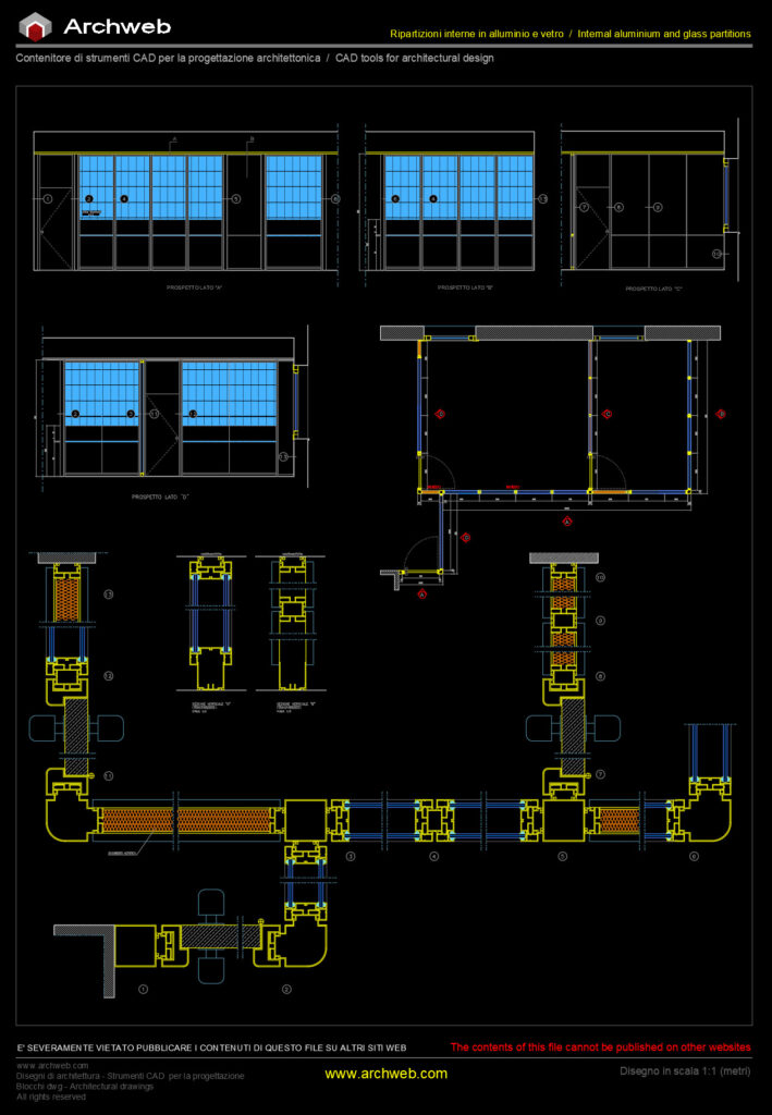 Internal partitions 01 cad Archweb