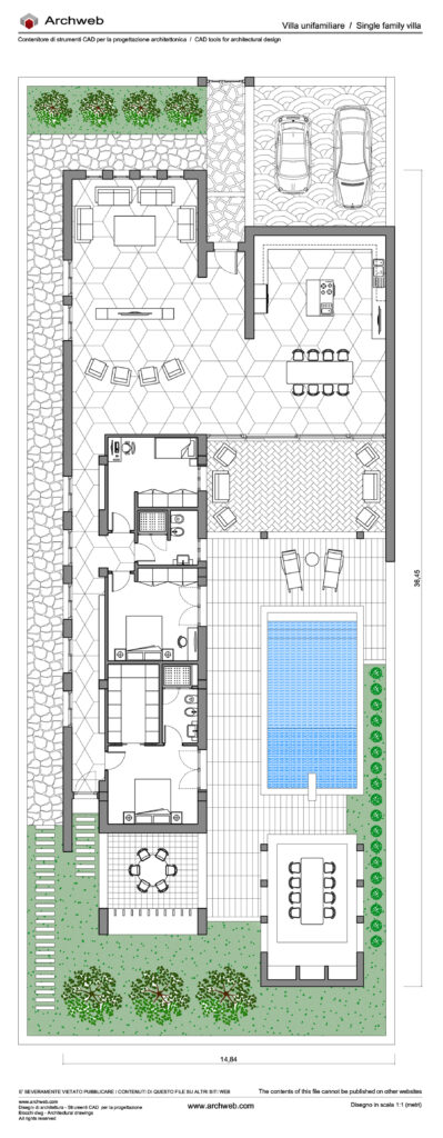 Schema progetto villa 09 dwg Archweb