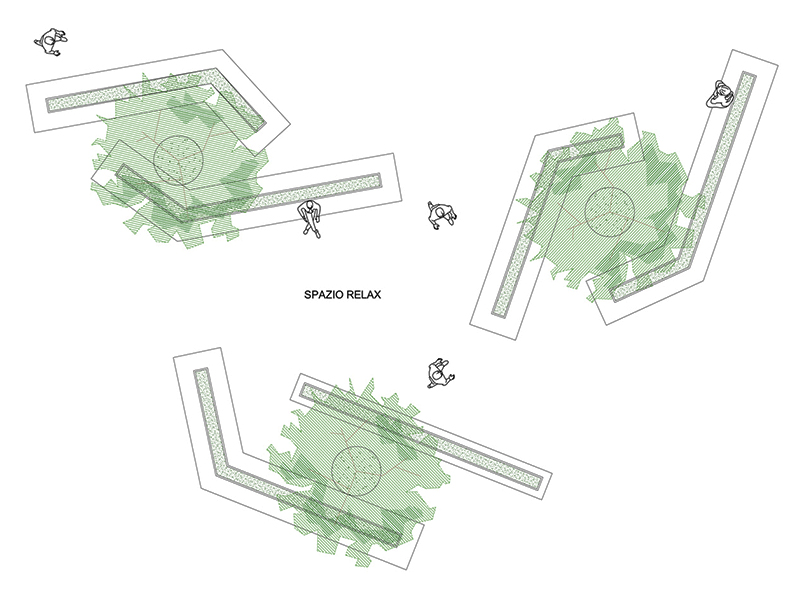 Arrangement of benches 02 dwg preview Archweb