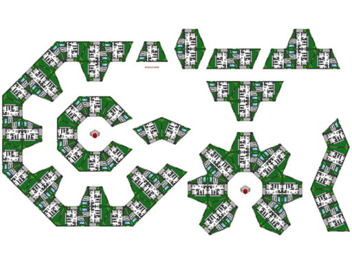 Aggregazione residenziale 04 anteprima dwg Archweb