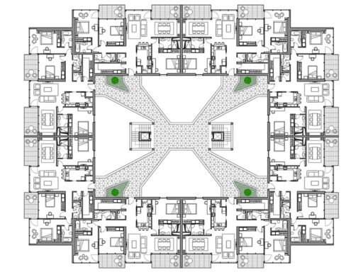 Residenze a ballatoio 07 anteprima dwg Archweb