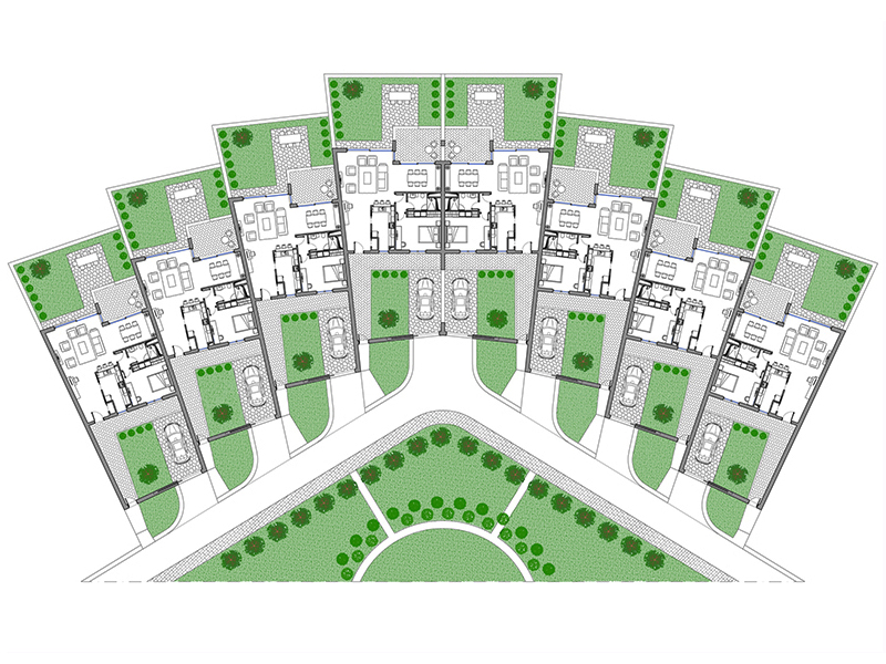 Aggregazione residenziale 05 anteprima dwg Archweb