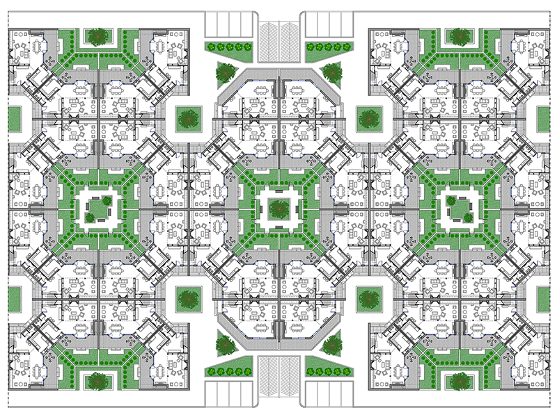 Aggregazione residenziale 06 anteprima dwg Archweb